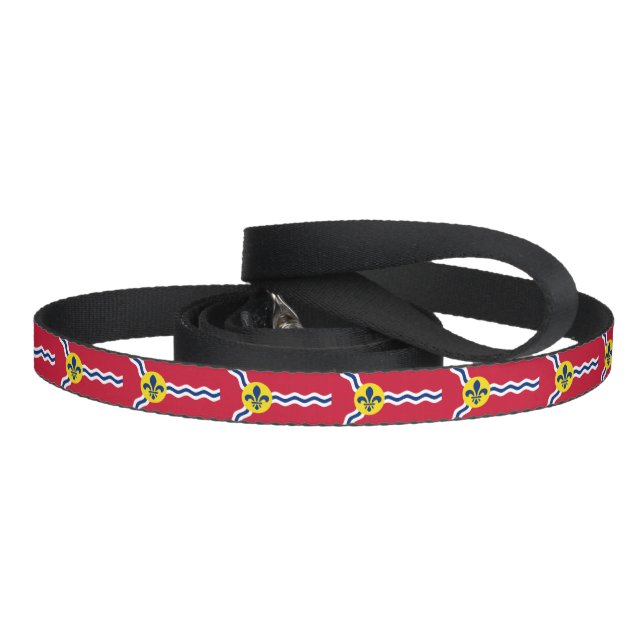 Patriotic dog leash with Flag of St. Louis (Handle)