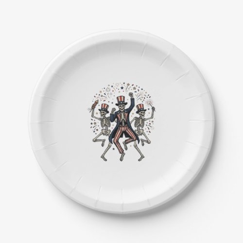 Patriotic Dog Party Like It’s 1776 Vintage  Paper Plates