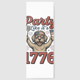 Patriotic Dog Party Like It’s 1776 Vintage Shirt D Bookmarks
