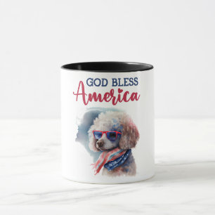 Patriotic Dog-Poodle Mug