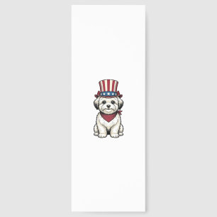 Patriotic Dog Vintage Engraving Vector Design_1 Bookmarks