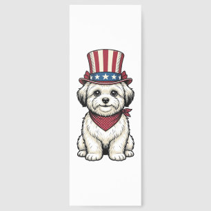 Patriotic Dog Vintage Engraving Vector Design_1 Bookmarks
