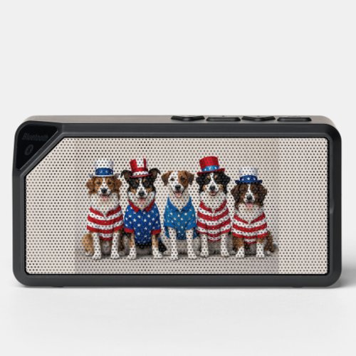 Patriotic Dogs Bluetooth Speaker