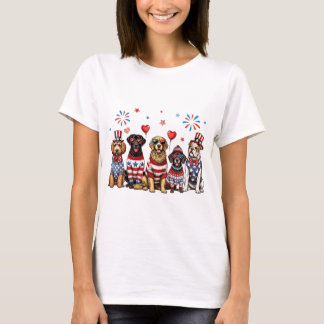 Patriotic Dogs T-Shirt