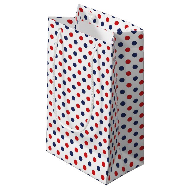 Patriotic Dots Gift Bag (Front Angled)