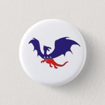 Patriotic Dragon Button by erinphotodesign at Zazzle