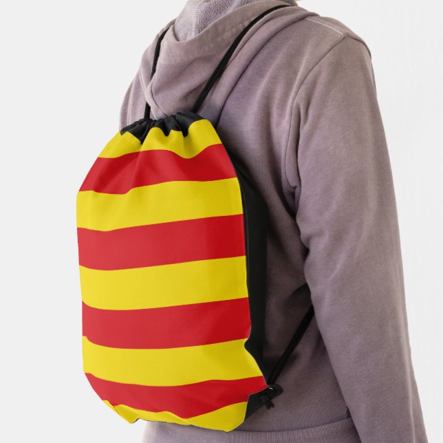 Patriotic drawstring backpack - Flag of Catalonia (Insitu)