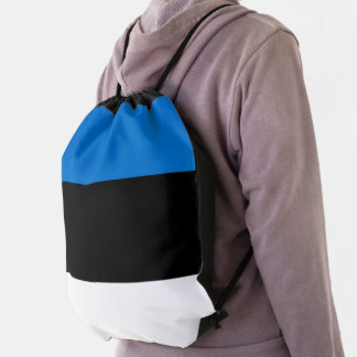 Patriotic drawstring backpack - Flag of Estonia