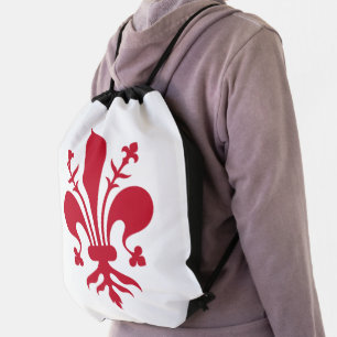 Patriotic drawstring backpack - Flag of Florence