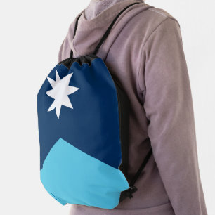 Patriotic drawstring backpack - Flag of Minnesota