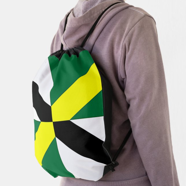 Patriotic drawstring backpack - Flag of Monterey (Insitu)