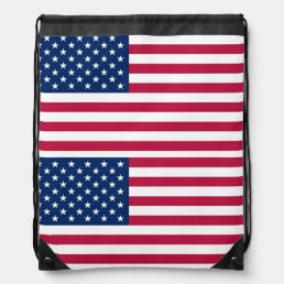 Patriotic drawstring backpack with Flag of USA