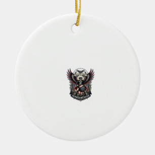 Patriotic Drummer Of Liberty Music Rock Metal Patr Ceramic Ornament
