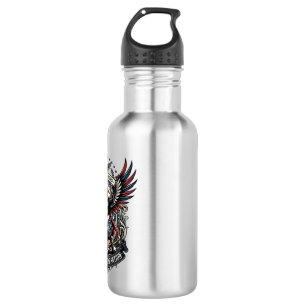 Patriotic Drummer Of Liberty Music Rock Metal Patr Stainless Steel Water Bottle