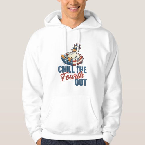 Patriotic Duck Fourth of July Floatie Shirt Design