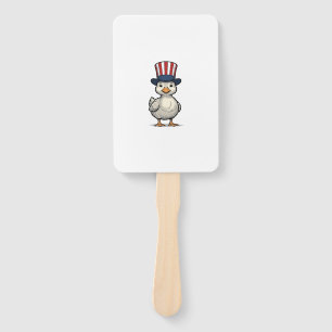 Patriotic Duckling Vintage 4th of July Shirt Desig Hand Fan
