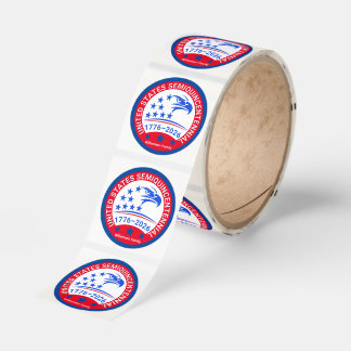 Patriotic Eagle 1776–2026 American Heritage Family Classic Round Sticker