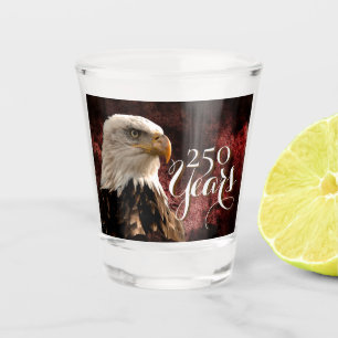 Patriotic Eagle 250 Years Shot glass