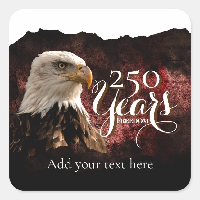 Patriotic Eagle 250 Years Sticker (Front)