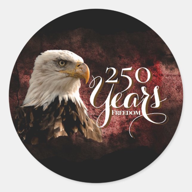 Patriotic Eagle 250 Years Sticker (Front)