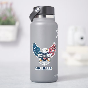 Patriotic Eagle 250th Anniv America Independence Sticker