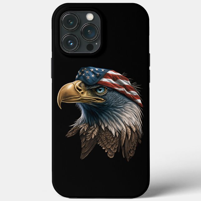 Patriotic Eagle American Flag 4th of July Case-Mate iPhone Case (Back)