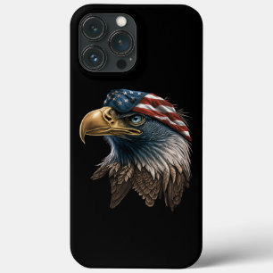 Patriotic Eagle American Flag 4th of July iPhone 13 Pro Max Case