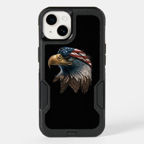 Patriotic Eagle American Flag 4th of July OtterBox iPhone 14 Case