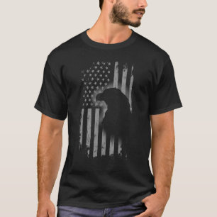 Patriotic Eagle American Flag Cool Wild Animals 1 T-Shirt