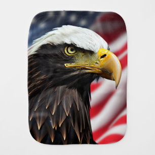 Patriotic/Eagle/American/USA  Baby Burp Cloth