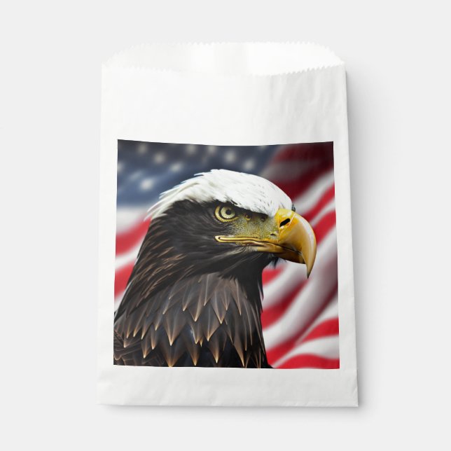 Patriotic/Eagle/American/USA  Favor Bag (Front)