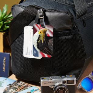 Patriotic/Eagle/American/USA Luggage Tag