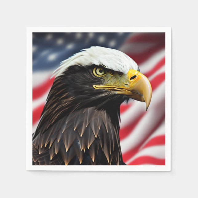 Patriotic/Eagle/American/USA  Napkins (Front)
