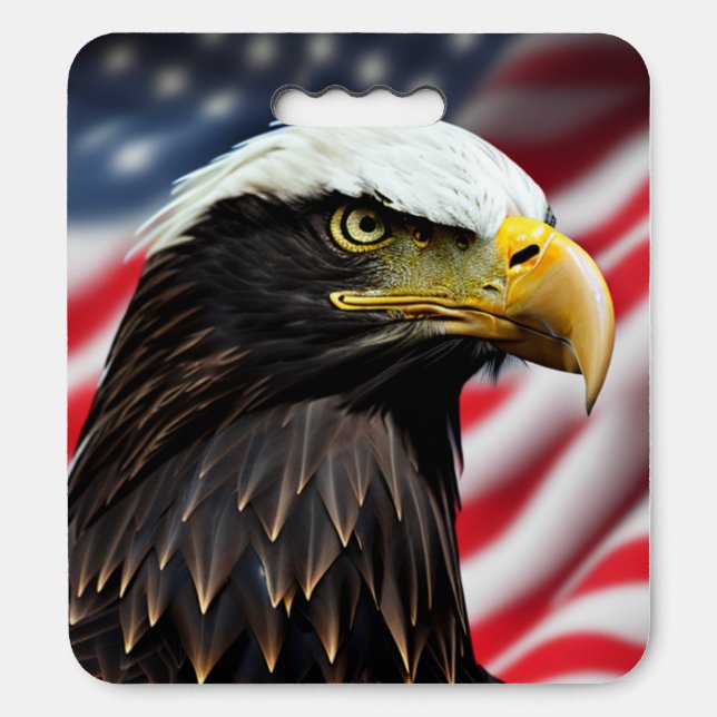 Patriotic/Eagle/American/USA  Seat Cushion (Front Vertical)