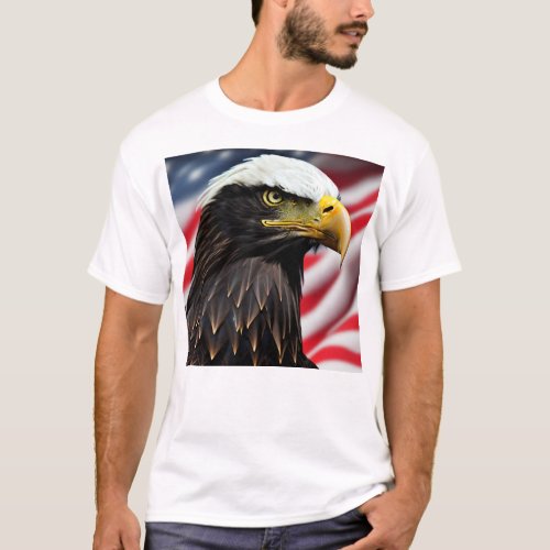 PatrioticEagleAmericanUSA  T_Shirt