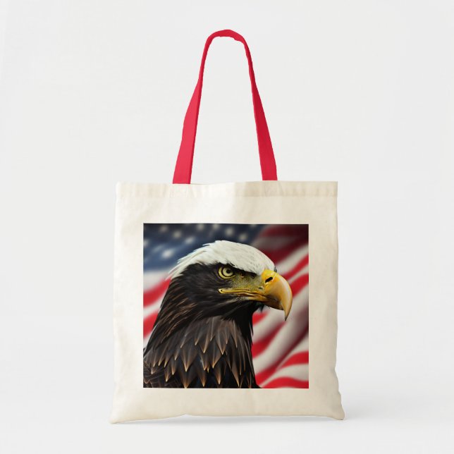 Patriotic/Eagle/American/USA  Tote Bag (Front)