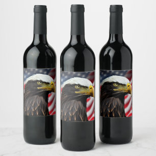 Patriotic/Eagle/American/USA Wine Label
