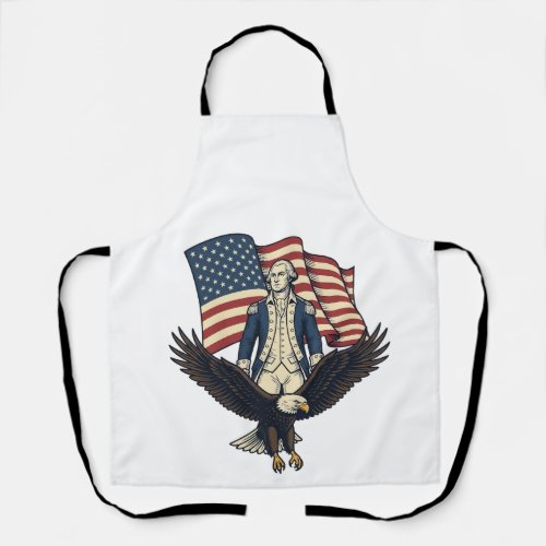 Patriotic Eagle and Colonial General Vintage Vecto Apron