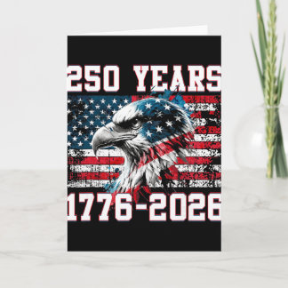 Patriotic Eagle And Flag 250 Years 1776-2026 _6 Card