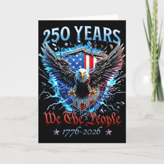 Patriotic Eagle And Flag 250 Years 1776-2026 Card
