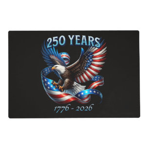 Patriotic Eagle and Flag 250 Years 1776-2026 Placemat