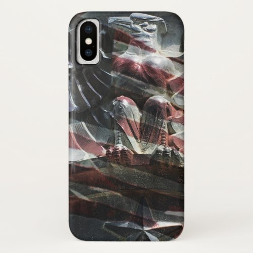 Patriotic Eagle and Flag phone case