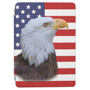 Patriotic  Eagle and USA Flag  Customizable iPad Air Cover