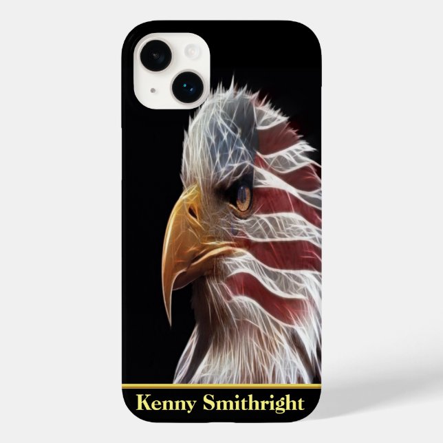 Patriotic eagle Case-Mate iPhone case (Back)