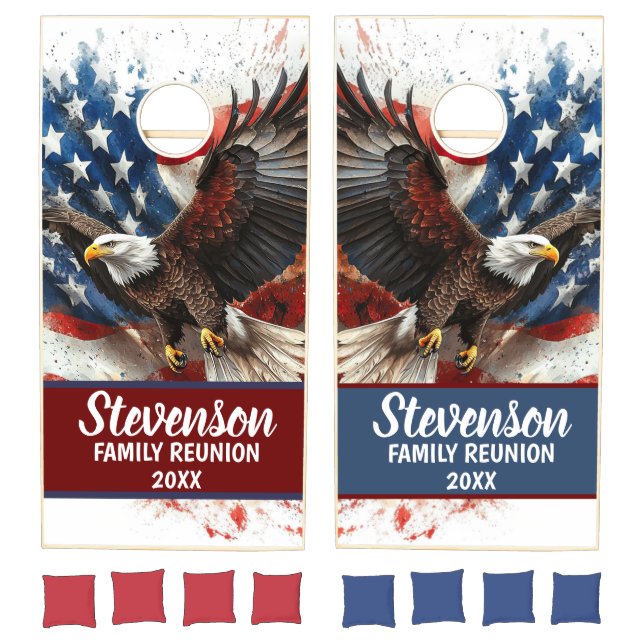 Patriotic Eagle Cornhole Set  (Set)