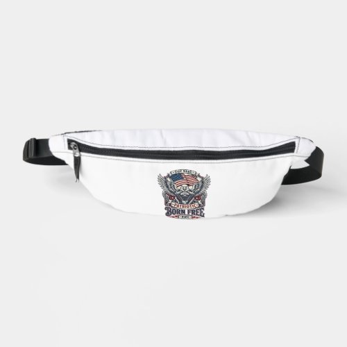 Patriotic Eagle Engine Biker Road Freedom Patriot Fanny Pack