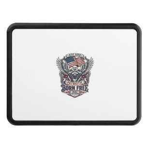 Patriotic Eagle Engine Biker Road Freedom Patriot Hitch Cover