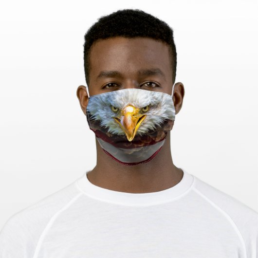 Patriotic Eagle Face Mask (Worn)