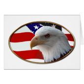 Patriotic Eagle & Flag (Front Horizontal)