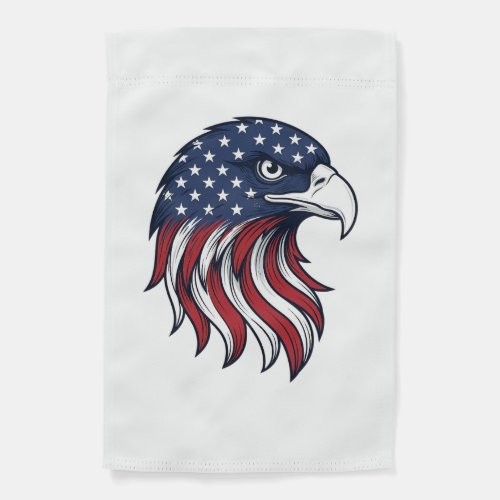 Patriotic Eagle Flag Vector Design for White Shirt